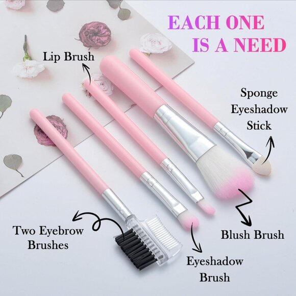 105‑Color Eyeshadow Palette + 6‑Piece Brush Set – Matte & Shimmer – NWT - Picture 5 of 6